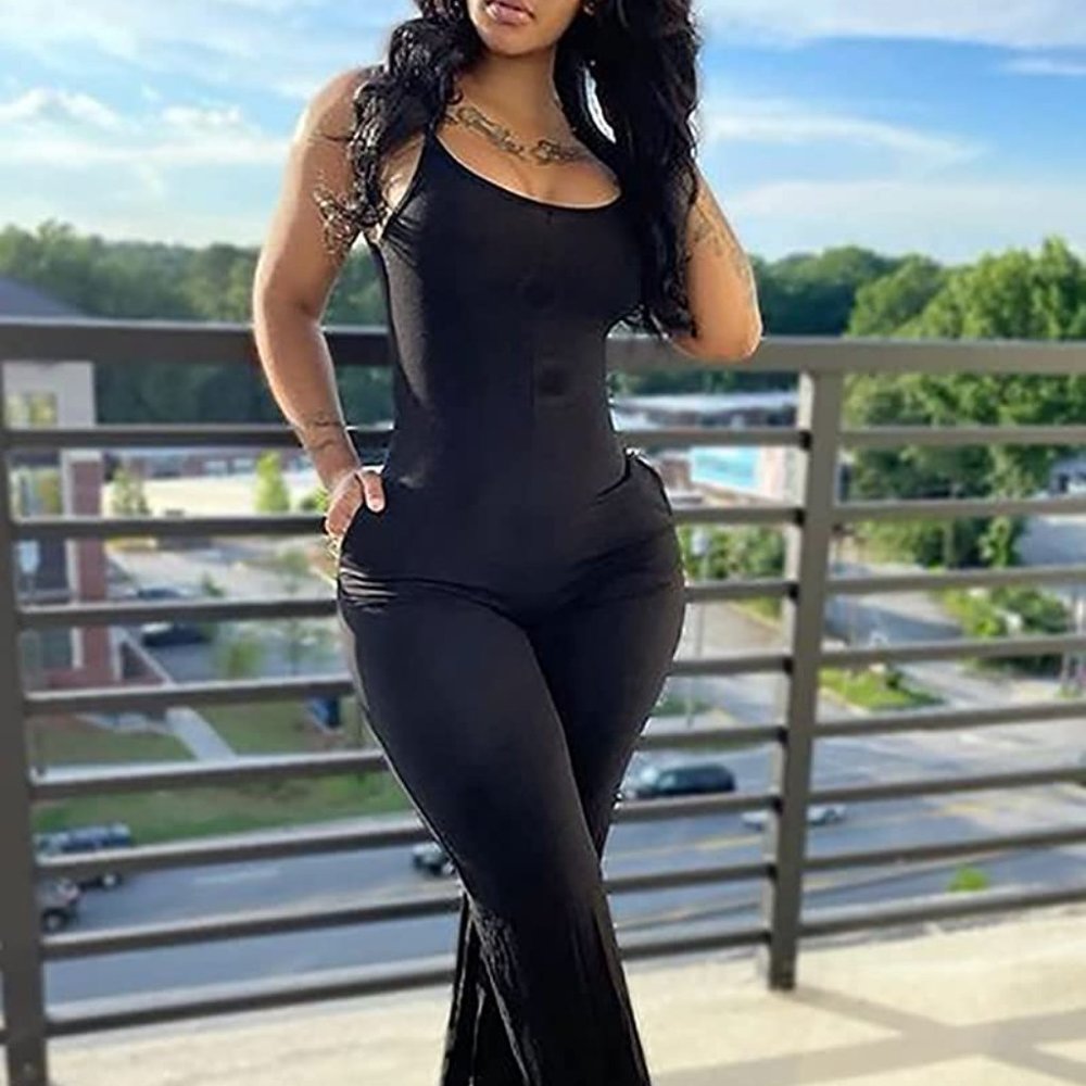 Women's One Piece Spagetti Strap Jumpsuit